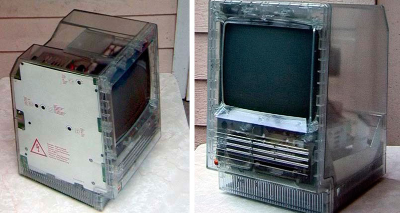 Illustration for article titled Transparent Mac SE/20 vs iMac Graphite